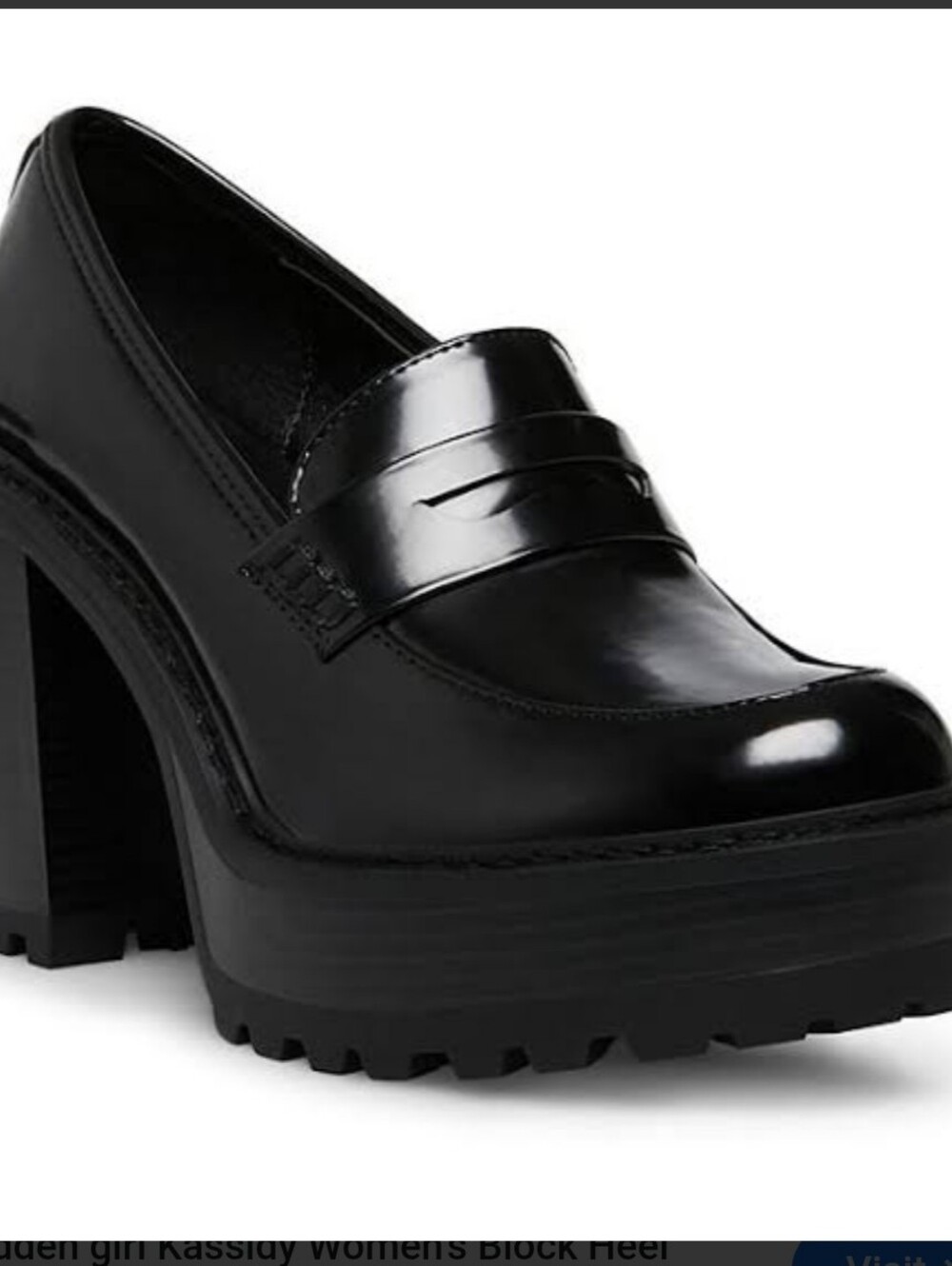 Madden Girl Kassidy Platform Lug Sole Penny Loafer